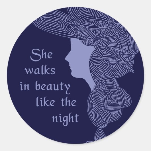 In schoonheid ronde sticker (Voorkant)