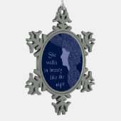 In schoonheid tin sneeuwvlok ornament (Links)