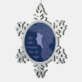 In schoonheid tin sneeuwvlok ornament (Rechts)
