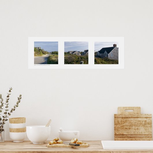 In Sconset, Nantucket, Massachusetts Triptych Poster (Keuken)