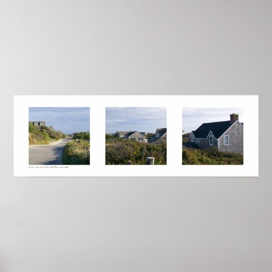 In Sconset, Nantucket, Massachusetts Triptych Poster (Voorkant)