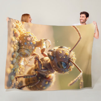 In Search of Blossom Gold.4 Fleece Deken