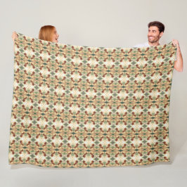 In Search of Blossom Gold Fleece Deken