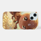 In Search of Blossom Gold iPhone 15 Case (Achterkant horizontaal)
