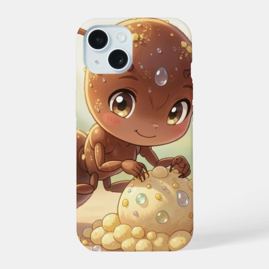 In Search of Blossom Gold iPhone 15 Case (Achterkant)