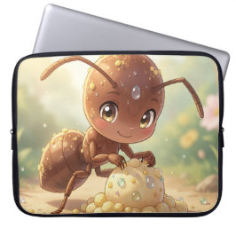 In Search of Blossom Gold Laptop Sleeve