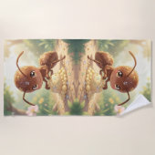 In Search of Blossom Gold Strandlaken (Voorkant)