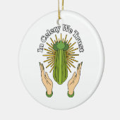 In selderij vertrouwen we - Celery Juice Lover Fun Keramisch Ornament (Links)