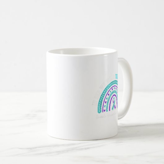 In Sep Wear Teal And Purple Suicide Prevention Awa Koffiemok (Voorkant rechts)