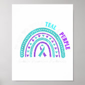 In Sep Wear Teal And Purple Suicide Prevention Awa Poster (Voorkant)