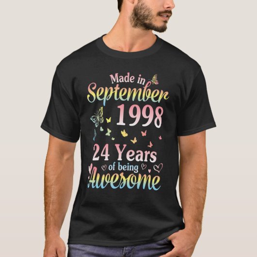 In september 1998 werd het 24 jaar lang Geweldige T-shirt (Voorkant)
