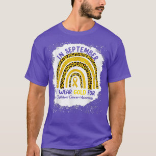 In september Draag ik Gold voor kinderkanker Awar T-shirt