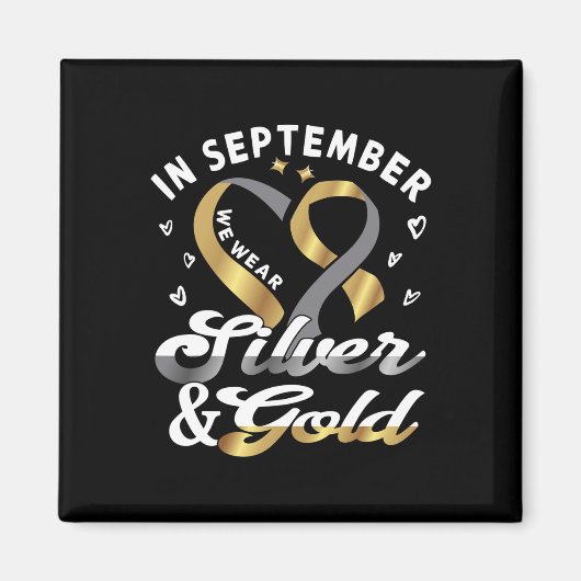 In september draag we... ASL Deaf Pride Deaf Aware Magneet (Voorkant)