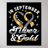 In september draag we... ASL Deaf Pride Deaf Aware Poster (Voorkant)