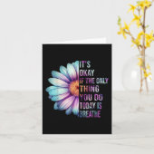 In september Draag we Blauwgroen Paarse lintjes ze Kaart (Gele Bloem)