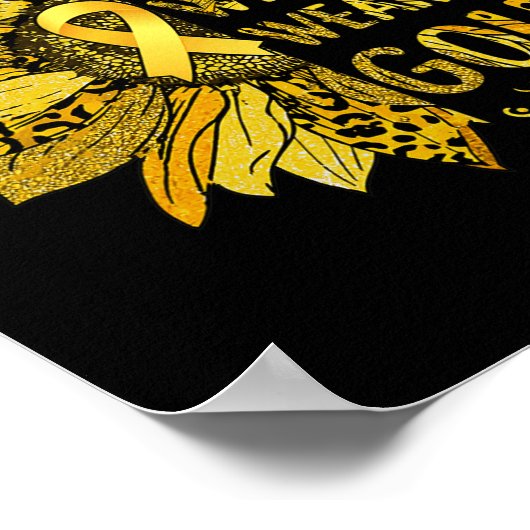 In september Draag we de kinderkanker. Poster (Hoek)