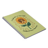 In september Draag we Gold Childhood Cancer Aware Notitieboek (Rechterzijde)