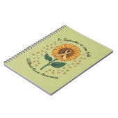 In september Draag we Gold Childhood Cancer Aware Notitieboek (Linkerzijde)