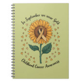 In september Draag we Gold Childhood Cancer Aware Notitieboek (Voorkant)