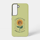 In september Draag we Gold Childhood Cancer Aware Samsung Galaxy Hoesje (Achterkant)