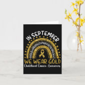 In september Draag we Gold Kaart (Gele Bloem)