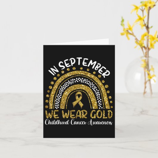 In september Draag we Gold Kaart (Gele Bloem)