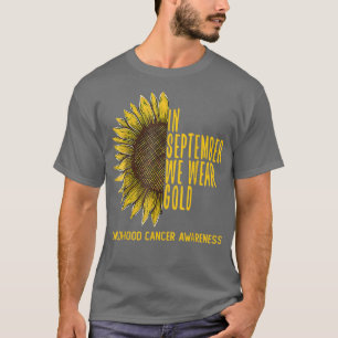 In september Draag we Gold Shirt kinderkanker A