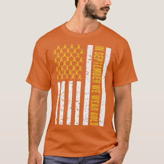 In september Draag we Gold Shirt kinderkanker A