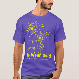 In september Draag we Gold voor kinderkanker Dan T-shirt