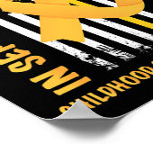 In september Draag we het bewustzijn van de Gold C Poster (Hoek)