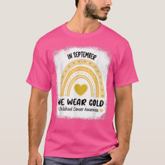 In september Draag we het bewustzijn van de Gold C T-shirt