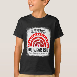 In september Draag we het bewustzijn van hersenane T-shirt