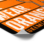 In september Draag we Oranje bewustwording van leu Poster (Hoek)
