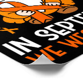 In september Draag we Oranje Poster (Hoek)