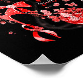 In september Draag we rode vlinder bloedkanker AW Poster (Hoek)