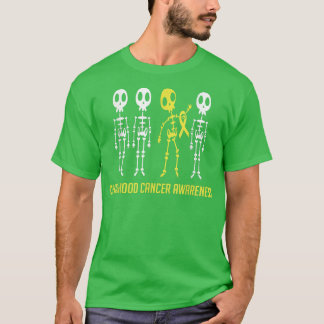 In september Draag we skelet kinderkanker Awa T-shirt