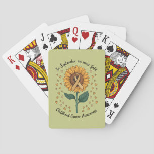 In September dragen we goud Tegen Kinderkanker Pokerkaarten