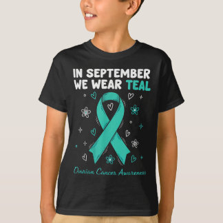 In september hebben we Blauwgroen Draag voor Ovari T-shirt