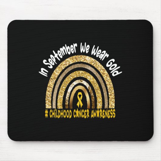 In september hebben we de kennis over kinderkanker muismat (Voorkant)