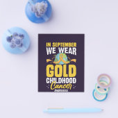 In september hebben we Gold Childhood Cancer Aware Flyer (Enkel)