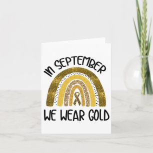 In september hebben we Gold Childhood Cancer Aware Kaart