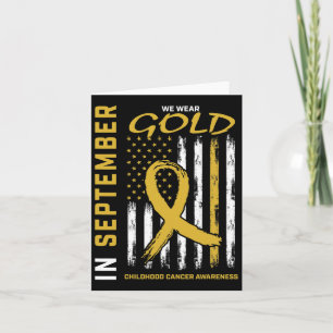 In september hebben we Gold Childhood Cancer Aware Kaart