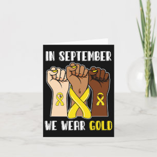 In september hebben we Gold Childhood Cancer Aware Kaart