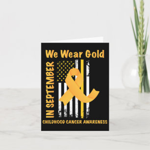 In september hebben we Gold Childhood Cancer Aware Kaart