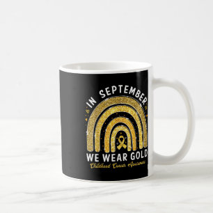 In september hebben we Gold Childhood Cancer Aware Koffiemok