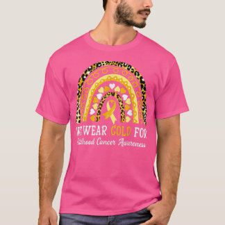 In september hebben we Gold Childhood Cancer Aware T-shirt