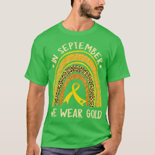 In september hebben we Gold Childhood Cancer Aware T-shirt