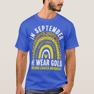 In september hebben we Gold Childhood Cancer Aware T-shirt