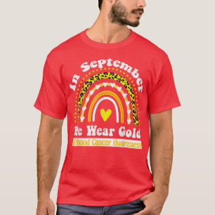In september hebben we Gold Childhood Cancer Aware T-shirt