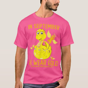 In september hebben we Gold Childhood Cancer Aware T-shirt